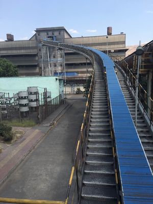 Enclosed Tube Belt Conveyor Systems For Curved Dust Free Bulk Material Transport
