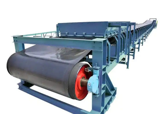 Mining And Cement Heavy Duty Belt Conveyor Systems Bulk Material Handling