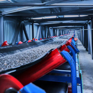 Stały przenośnik pasa przemysłowego do przetwarzania materiałów masowych